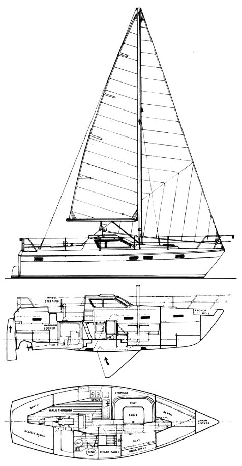 Tanzer 10 sailboat under sail