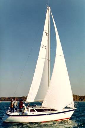 Tanzer 29 sailboat under sail