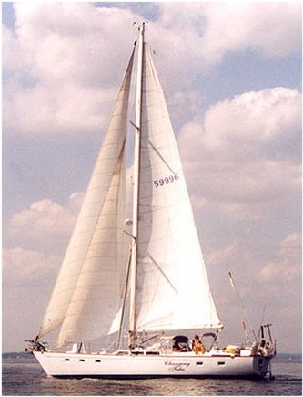 Tatoosh 51 sailboat under sail