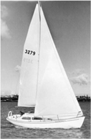 Townson 34 sailboat under sail