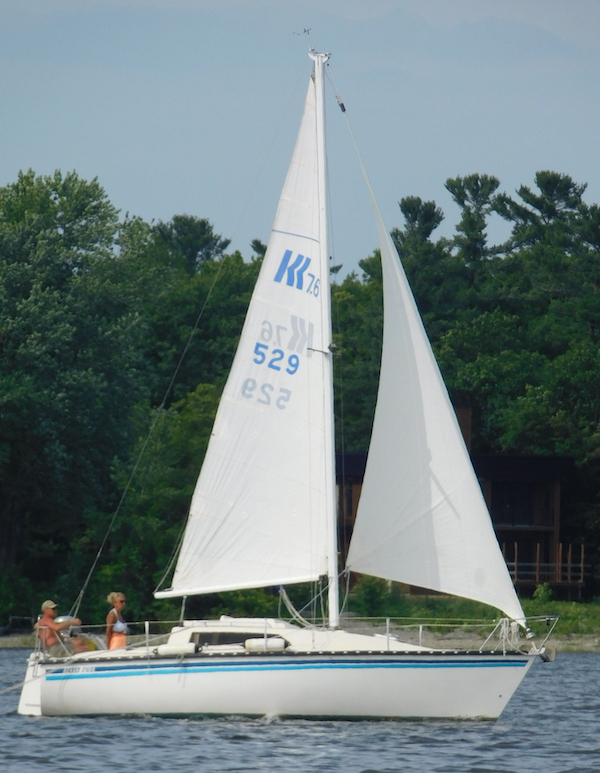 Kelt 760 sailboat under sail