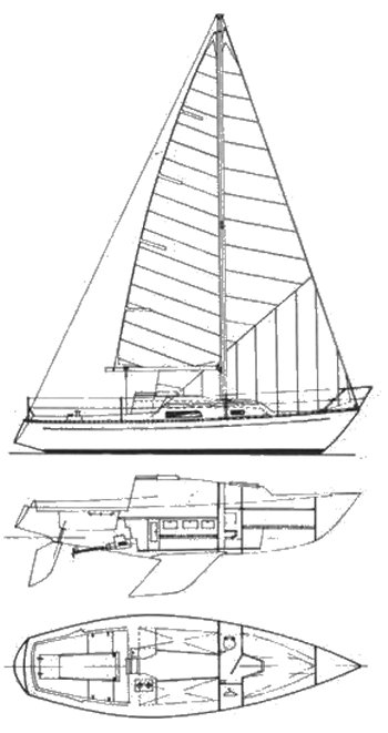 Trapper 400 sailboat under sail