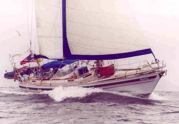 Trintella 44 sailboat under sail
