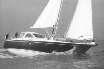 Trintella 47 sailboat under sail