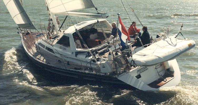Trintella 49a sailboat under sail
