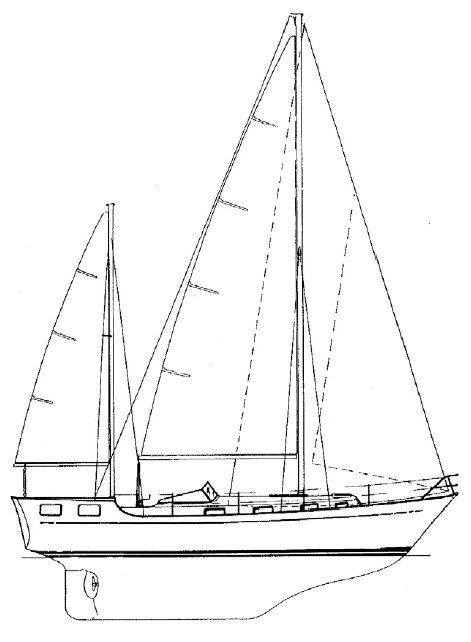 Trintella iiia sailboat under sail