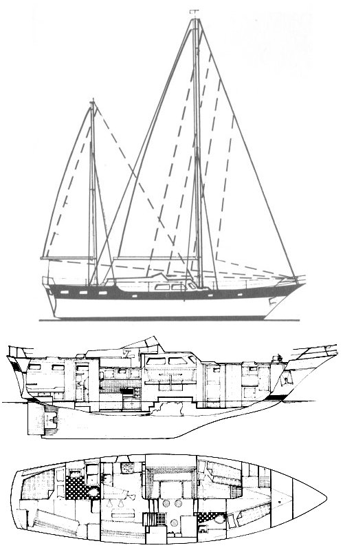 Trintella v sailboat under sail
