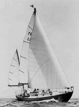 Tripp 30 seafarer sailboat under sail