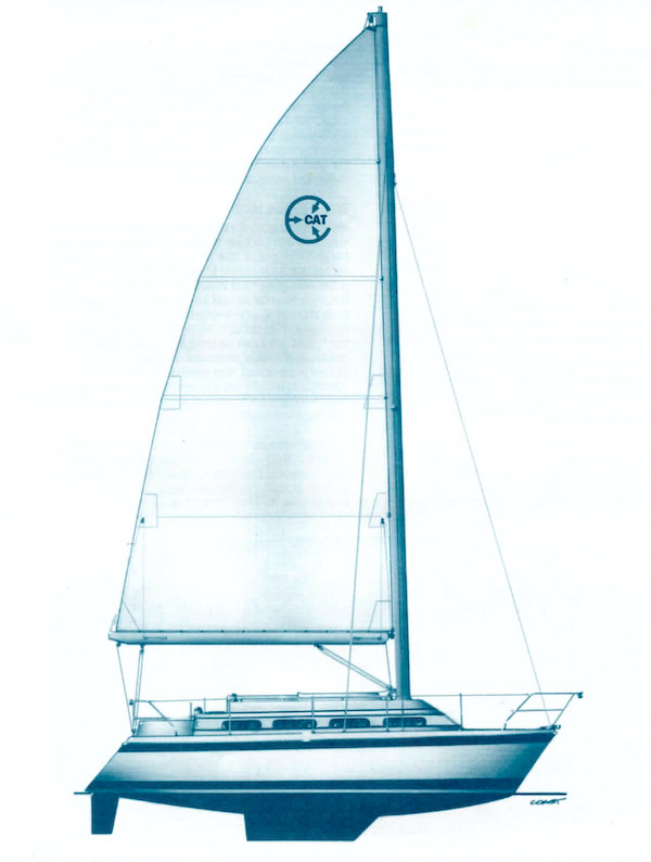 C cat 3014 sailboat under sail