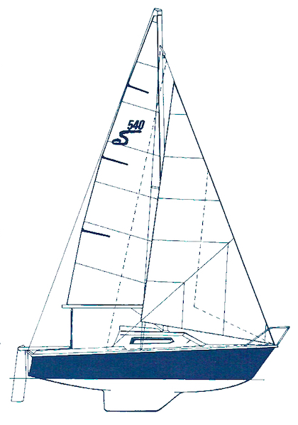 Sandstream 540 sailboat under sail