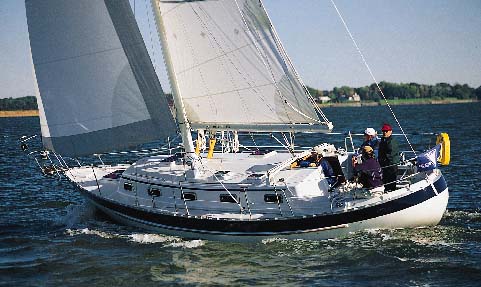 Valiant 39 sailboat under sail