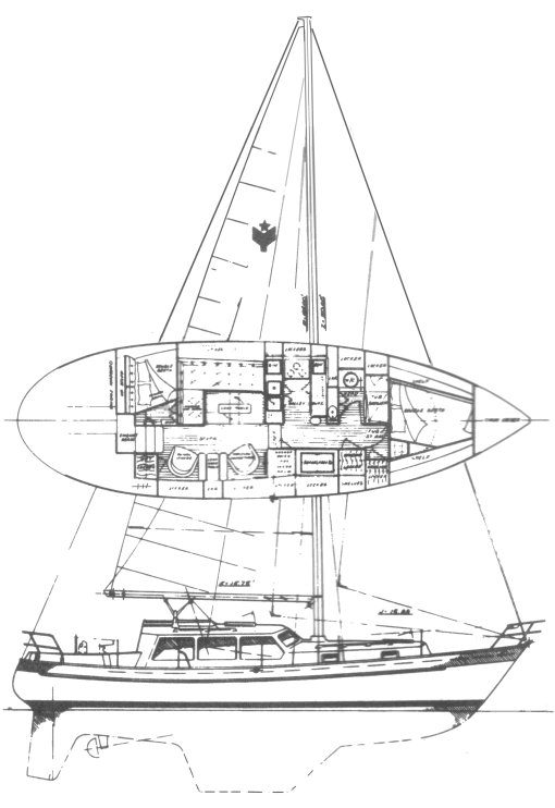 Valiant 40 ph sailboat under sail