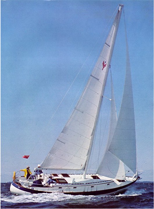 Valiant 40 101 199 sailboat under sail