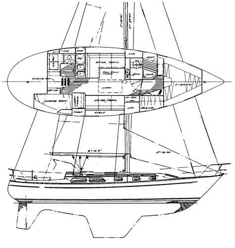 Valiant esprit 37 sailboat under sail