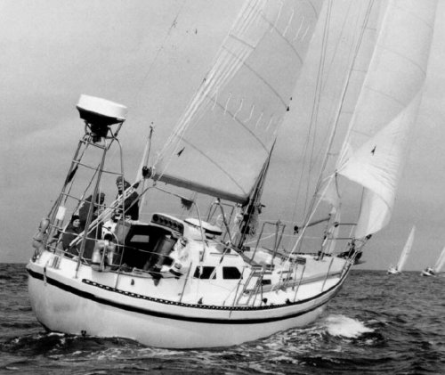 Tayana vancouver 42 sailboat under sail