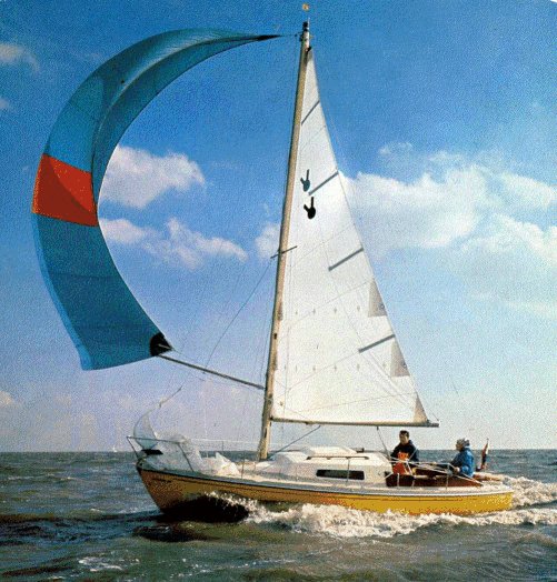 Victoire 22 sailboat under sail
