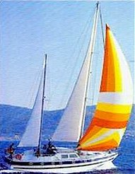 Victor 53 colvic sailboat under sail