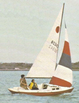Victoria 18 sailboat under sail