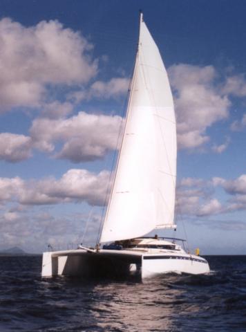 Vik 180 sailboat under sail