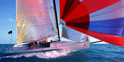 Viper 830 sailboat under sail