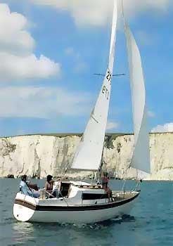 Virgo voyager sailboat under sail