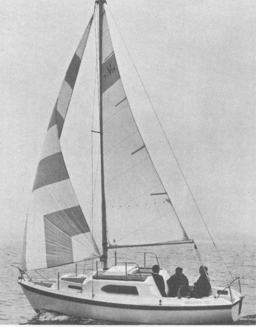 Vivacity 24 sailboat under sail