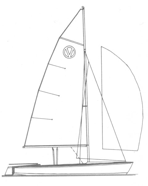 Vulcan 17 sailboat under sail