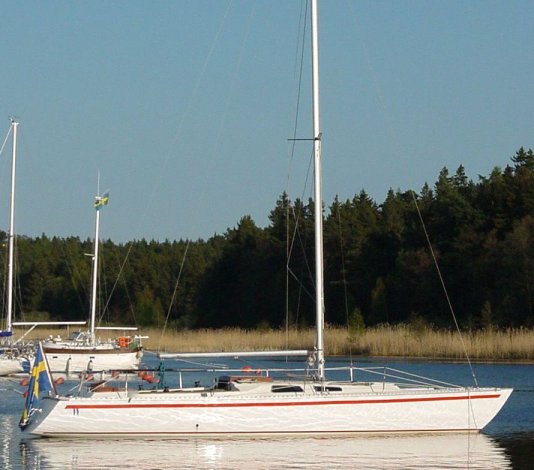 Wasa 30 sailboat under sail