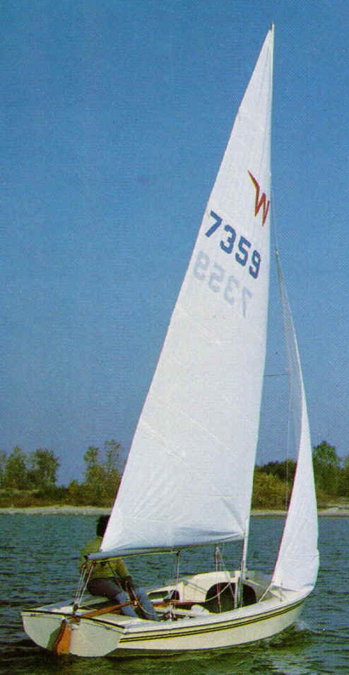 Wayfarer sailboat under sail