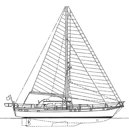Wellington 60 sailboat under sail
