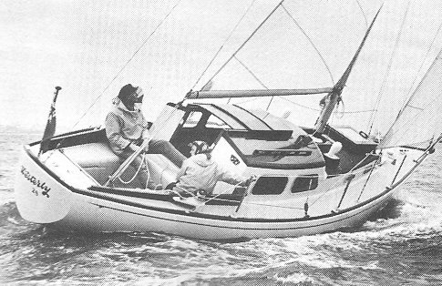 Westerly 28 sailboat under sail