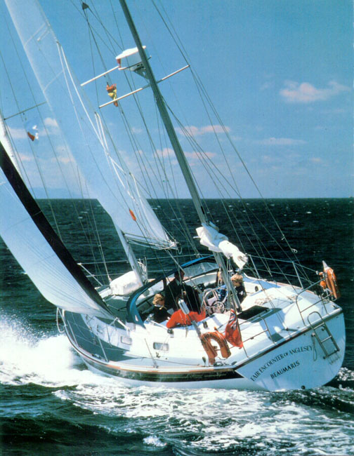 Corsair 36 westerly sailboat under sail