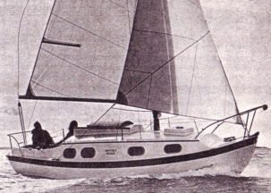 Nomad 22 westerly sailboat under sail