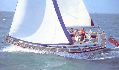 Oceanranger 38 westerly sailboat under sail