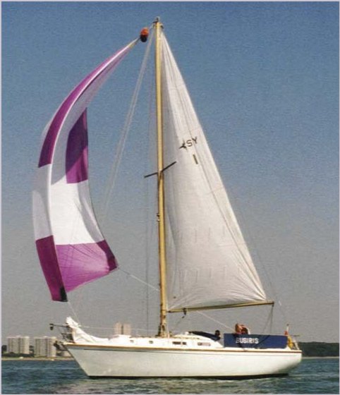Solway 36 westerly sailboat under sail