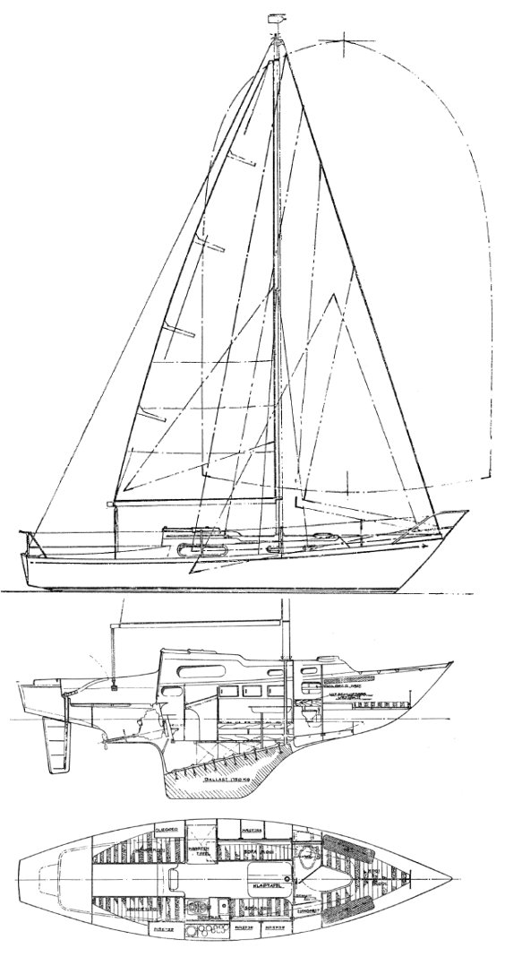 Westhinder sailboat under sail