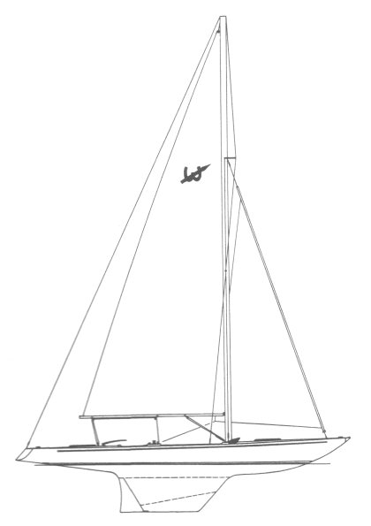 Westphal one design sailboat under sail