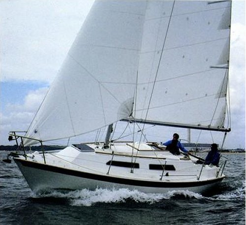 Merlin 28 westerly sailboat under sail