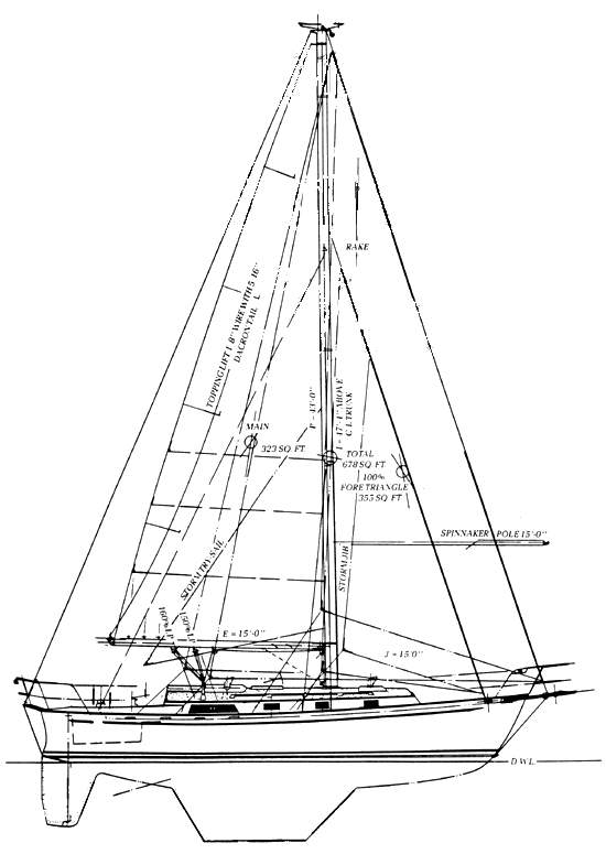 White wing 3536 sailboat under sail