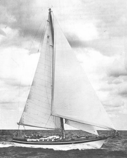 Windship 63 sailboat under sail