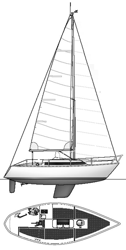 Wing 72 sailboat under sail