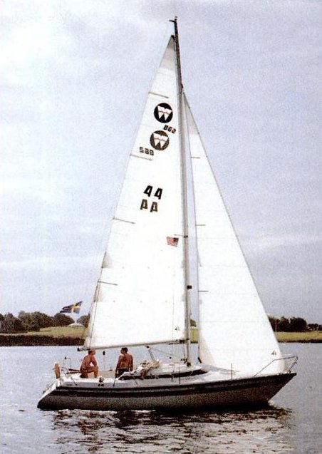 Winga 862 sailboat under sail