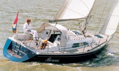 Winner 950 sailboat under sail