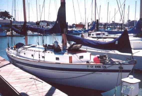 Winslow 42 sailboat under sail