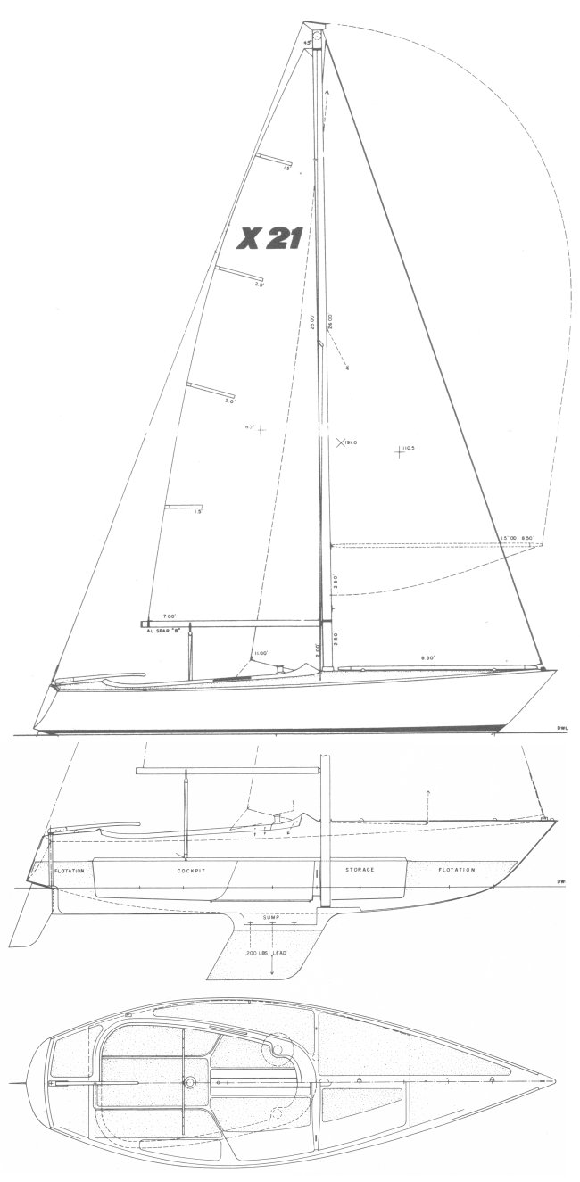 X 21norton mh sailboat under sail