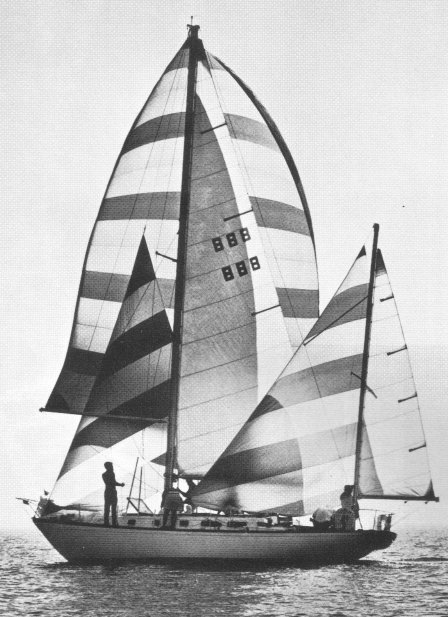 Xl 2 42 allied sailboat under sail
