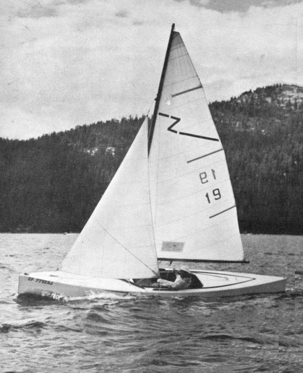 Zephyr sailboat under sail