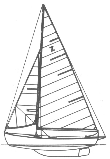Zip sailboat under sail