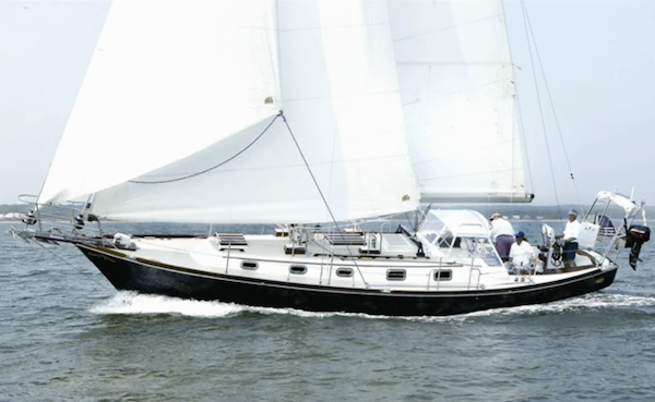 Shannon 39 sailboat under sail