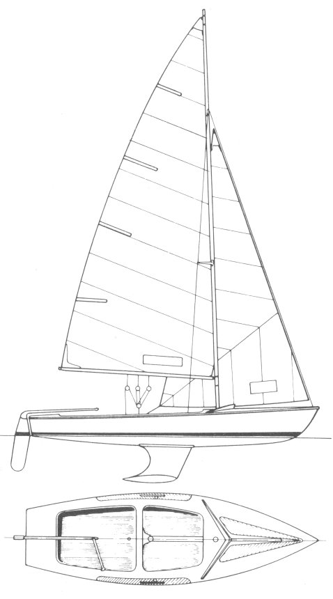 Zugvogel keel sailboat under sail